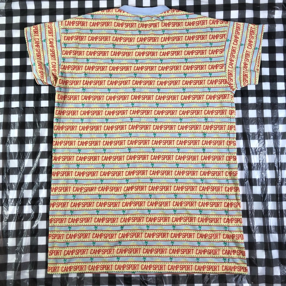 VTG Camp Sport All Over Big Pocket T Shirt - Picture 2 of 8